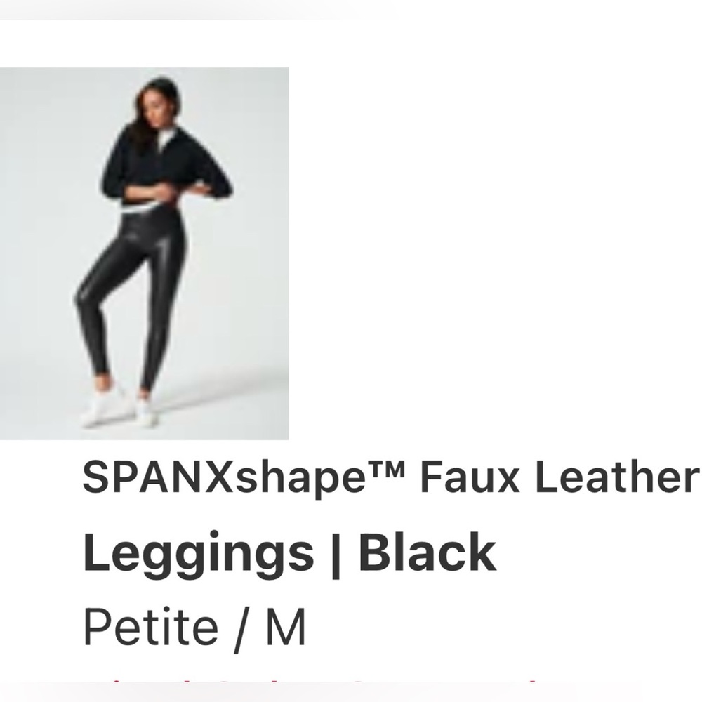 Must go make an offerSpanx faux leather leggings